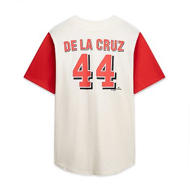 Men's Profile Cream/Red Cincinnati Reds Big & Tall Two-Color Fashion Jersey