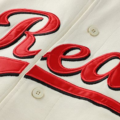 Men's Profile Cream/Red Cincinnati Reds Big & Tall Two-Color Fashion Jersey