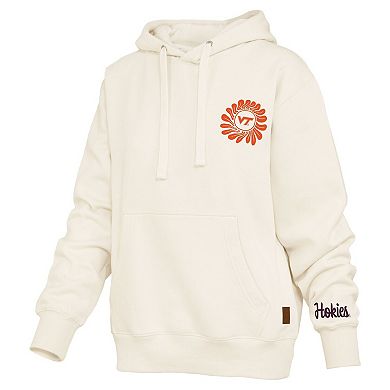 Women's Pressbox Cream Virginia Tech Hokies Elena Janise Hoodie