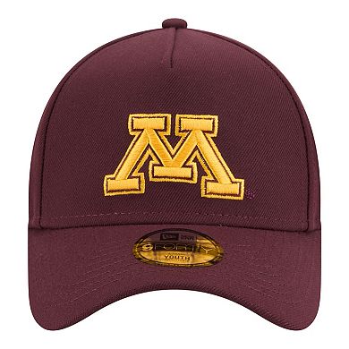 Youth New Era Maroon Minnesota Golden Gophers 9FORTY A-Frame Adjustable Hat