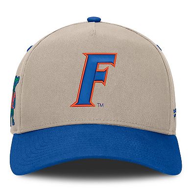 Men's Fanatics Stone/Royal Florida Gators Veteran Two-Tone Adjustable Hat