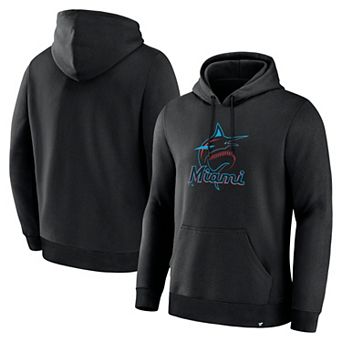 Men's Fanatics Black Miami Marlins Primary Logo Legacy Hoodie