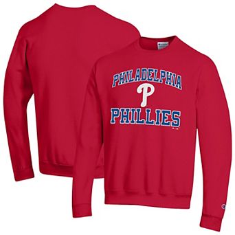 Men's Champion Red Philadelphia Phillies Heart & Soul Powerblend Sweatshirt
