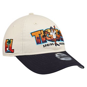 Youth New Era Stone/Navy Detroit Tigers 2026 Spring Training Fan Pack Batter 9TWENTY Adjustable Hat