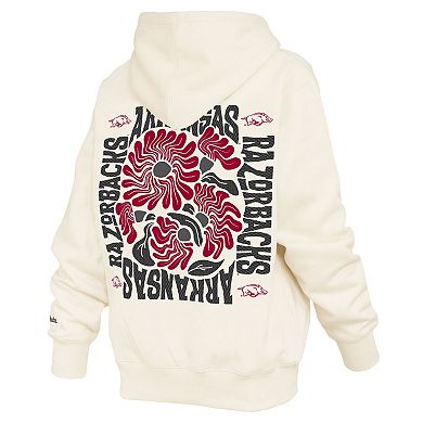 Women's Pressbox Cream Arkansas Razorbacks Elena Janise Hoodie