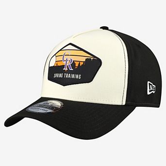 Men's New Era Stone Colorado Rockies 2026 Spring Training Fan Pack Gradient 39THIRTY Flex Hat