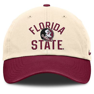 Unisex Nike Natural Florida State Seminoles 2026 Primetime Natural 2-Tone Club Adjustable Hat