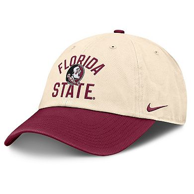Unisex Nike Natural Florida State Seminoles 2026 Primetime Natural 2-Tone Club Adjustable Hat
