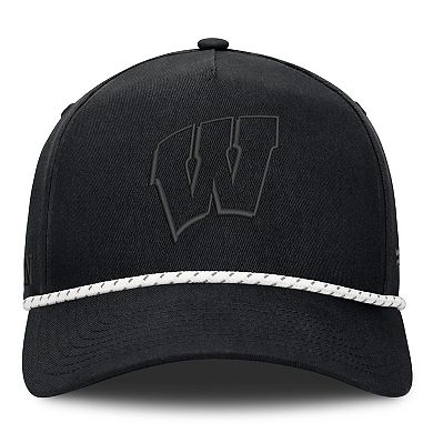 Men's Fanatics Black Wisconsin Badgers Undertone Rope Adjustable Hat