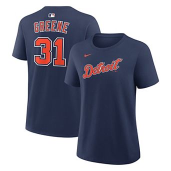 Women's Nike Riley Greene Navy Detroit Tigers Alternate Name & Number T-Shirt
