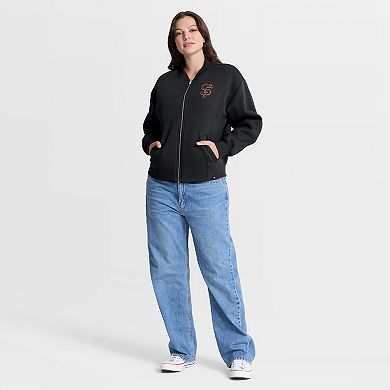 Women's Fanatics Black San Francisco Giants Oversized Rage Against Full-Zip Jacket