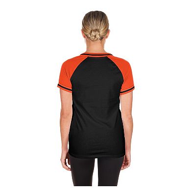 Women's New Era Black San Francisco Giants Gameday V-Neck T-Shirt