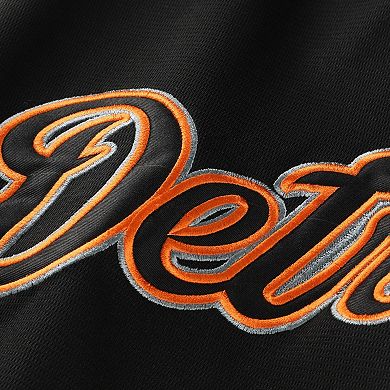 Men's Fanatics Black Detroit Tigers Big & Tall Pop Texture V-Neck T-Shirt