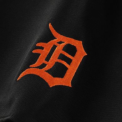 Men's Fanatics Black Detroit Tigers Big & Tall Pop Texture V-Neck T-Shirt