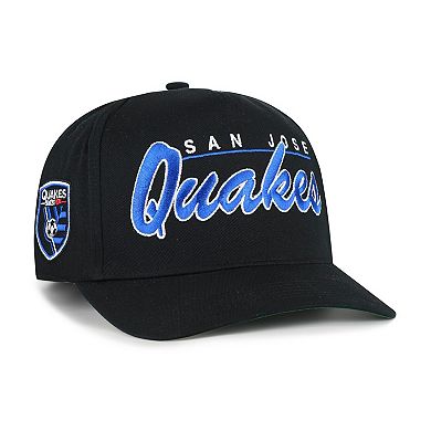Men's '47 Black San Jose Earthquakes Brushmark Hitch Adjustable Hat