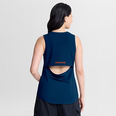 Women's Fanatics Navy Chicago Bears Mesh Triumphant Win Tank Top