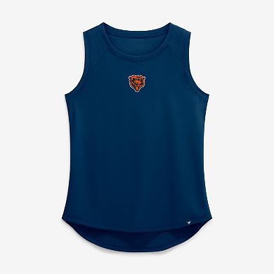 Women's Fanatics Navy Chicago Bears Mesh Triumphant Win Tank Top