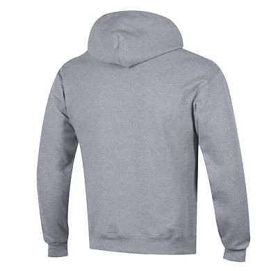 Men's Champion Gray Las Vegas Raiders Powerblend Arch over Logo Hoodie