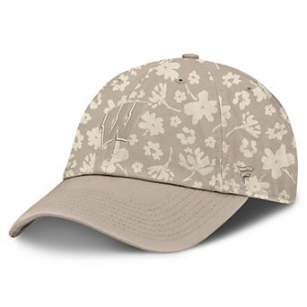 Women's Fanatics Stone Wisconsin Badgers Blossom Adjustable Hat