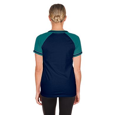 Women's New Era Navy Seattle Mariners Gameday V-Neck T-Shirt