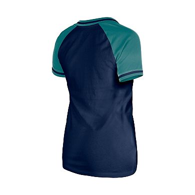 Women's New Era Navy Seattle Mariners Gameday V-Neck T-Shirt