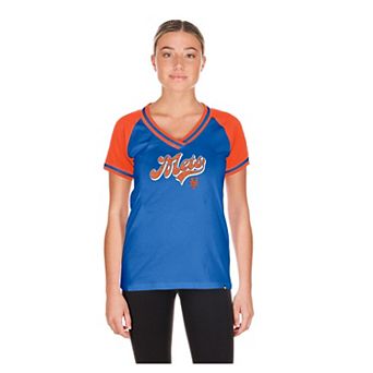 Women's New Era Royal New York Mets Gameday V-Neck T-Shirt