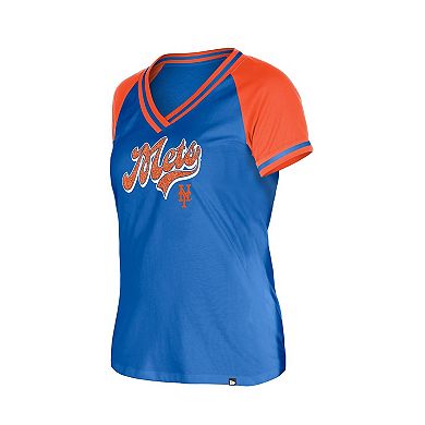 Women's New Era Royal New York Mets Gameday V-Neck T-Shirt