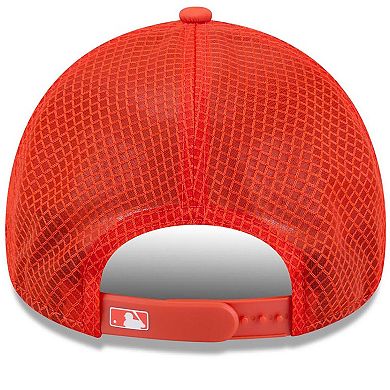 Men's New Era Orange Houston Astros 2026 Batting Practice Alternate Apex 9FORTY Adjustable Hat