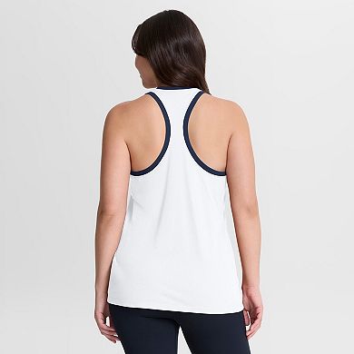 Women's Nike White New York Yankees Tri-Blend Dri-FIT Racerback Tank Top