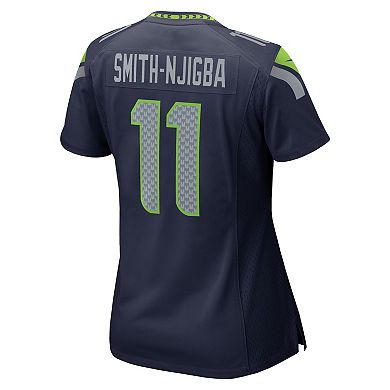 Women's Nike Jaxon Smith-Njigba College Navy Seattle Seahawks Super Bowl LX Patch Game Jersey