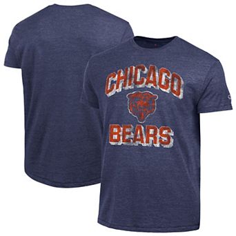 Men's Champion Navy Chicago Bears Ultimate Tri-Blend T-Shirt