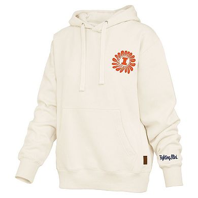 Women's Pressbox Cream Illinois Fighting Illini Elena Janise Hoodie