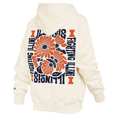 Women's Pressbox Cream Illinois Fighting Illini Elena Janise Hoodie