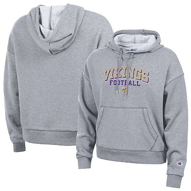 Women's Champion Gray Minnesota Vikings Triumph Tri-Blend Hoodie