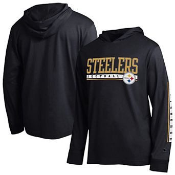 Men's Champion Black Pittsburgh Steelers All Star Hoodie T-Shirt