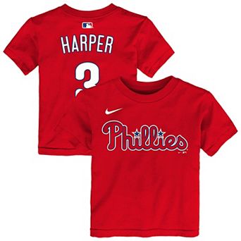 Toddler Nike Bryce Harper Red Philadelphia Phillies Name & Number T-Shirt