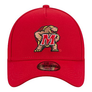 Youth New Era Red Maryland Terrapins 9FORTY A-Frame Adjustable Hat