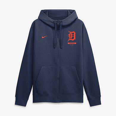 Men's Nike Navy Detroit Tigers Primetime Lockup Full-Zip Hoodie