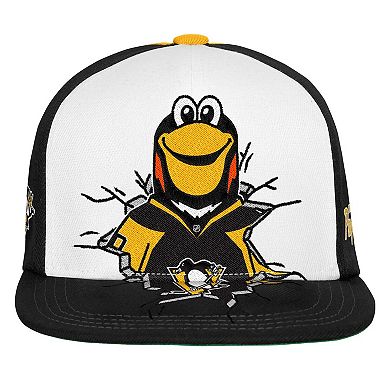 Youth Mitchell & Ness Black Pittsburgh Penguins Mascot Snapback Hat