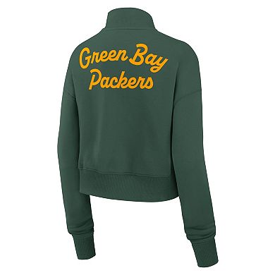 Women's Nike Green Green Bay Packers Phoenix Fleece Quarter-Zip Sweatshirt