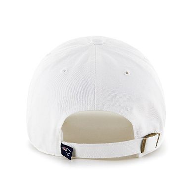 Preschool '47 White New England Patriots Clean Up Adjustable Hat