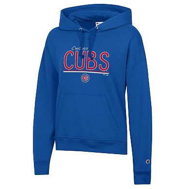 Women's Champion Royal Chicago Cubs Vintage Powerblend Hoodie