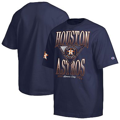 Men's Champion Navy Houston Astros Traditions Two Locations T-Shirt