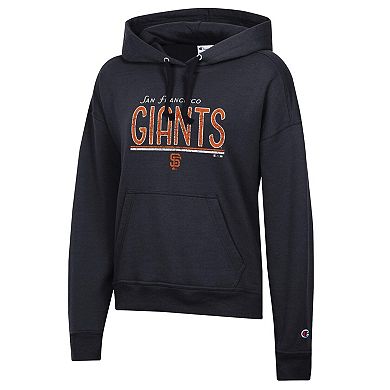 Women's Champion Black San Francisco Giants Vintage Powerblend Hoodie