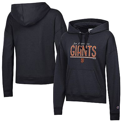 Women's Champion Black San Francisco Giants Vintage Powerblend Hoodie