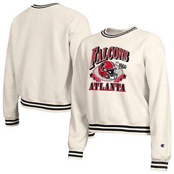Women's Champion Cream Atlanta Falcons Reverse Weave Fleece Sweatshirt