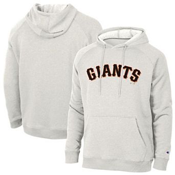 Men's Champion Cream San Francisco Giants Triumph Tri-Blend Raglan Hoodie