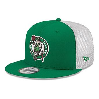 Men's New Era Kelly Green Boston Celtics Core Logo Meshback 9FIFTY Snapback Hat
