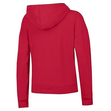 Women's Champion Red Philadelphia Phillies Distressed Powerblend Hoodie