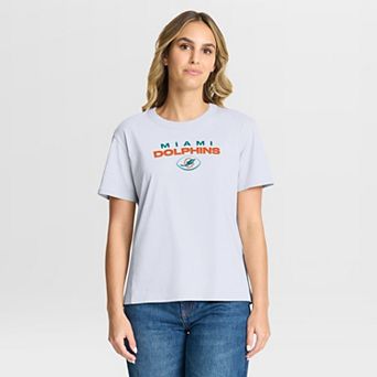 Women's Fanatics White Miami Dolphins Fade Legacy T-Shirt